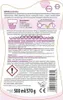 The image shows the back of a product packaging for plant fertilizer. Produktbild-Vorschau