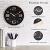 OKWISH Wanduhr Ohne Tickgeräusche 12 Zoll/30cm Modern Produktbild-Vorschau 2