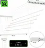 A white retractable clothes drying rack with multiple lines, shown extended and with dimensions indicated. Anteprima dell’immagine prodotto