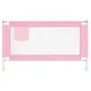 vidaXL Kleinkind-Bettschutzgitter Rosa 140x25 cm Stoff Produktbild-Vorschau 3