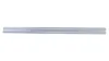 A silver metal wall rail with pre-drilled holes, isolated on a white background. Produktbild-Vorschau