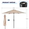FCH Sonnenschirm Sonnenschirme,Balkonschirm,Gartenschirm Produktbild-Vorschau 7