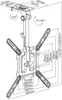 my wall HL 45-3L TV Deckenhalter klappbar 23 - 55 Zoll LED Produktbild-Vorschau 6