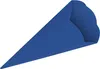 3D Color Schultüten Bastelwellpappe 68CM BLAU - Schultüten Produktbild-Vorschau 1