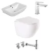 sanicomfort Gästebad Komplettset Weiß – Waschtisch 60 cm, Produktbild-Vorschau 1