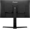 The back of a black computer monitor with its stand. Produktbild-Vorschau
