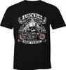 Herren T-Shirt Biker Shirt Lucky 6 Totenkopf Pik Motorrad Produktbild-Vorschau 2