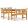 vidaXL 3-tlg. Garten-Essgruppe Massivholz Teak Produktbild-Vorschau 1