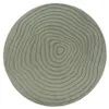 Melis Home Hoogpolig tapijt Groen 200 cm rond Rond modern Productafbeelding-voorbeeld 1