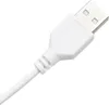 A close-up shot of a white USB cable connector. Voir les images du produit