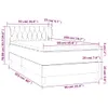vidaXL Boxspringbett mit Matratze Hellgrau 90x200 cm Samt Produktbild-Vorschau 6