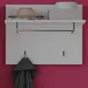 Garderobenpaneel "Leon" weiß Hochglanz Wandgarderobe 60 x Produktbild-Vorschau 2