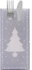 Sovie HOME Weihnachtsbesteckserviette White Tree in Silber Produktbild-Vorschau 1