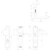 SH-Garnitur SKG3 KZS Griff/Klinke PZ 72 V2A Produktbild-Vorschau 2