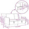 vidaXL Sofa mit Stauraum Blau 152 x 78 x 87 cm Polyester Produktbild-Vorschau 8