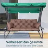 TexDeko® Bankauflage mit Rückenlehne für Hollywoodschaukel  Produktbild-Vorschau 5