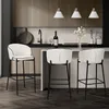 ML-Design zestaw 2 stołków barowych Beżowe obicie z tkaniny Podgląd zdjęcia produktu 7