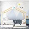 A child's bedroom with a house-shaped bed. Náhled obrázku produktu