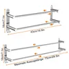 Handtuchhalter Wand aus Edelstahl, glänzend, ausziehbar Produktbild-Vorschau 3