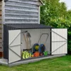 COSTWAY 193x86x127 cm cassonetto in metallo per pattumiere Anteprima dell’immagine prodotto 2