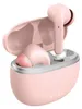 A pair of pink wireless earbuds in an open charging case, shown against a white background. Produktbild-Vorschau
