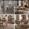ML-Design Esszimmerstühle 6er Set, Braun, Sitzfläche aus Produktbild-Vorschau 6