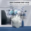Dekorative Pflanzvase Herzform, Harz-Blumentopf klein,weiß Produktbild-Vorschau 2