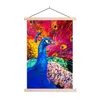 MuchoWow® Textilposter Gemälde - Vogel - Pfau - Ölgemälde Produktbild-Vorschau 1