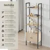 tectake® Leiterregal Brentwood inklusive Kippschutz, 57,5 x Produktbild-Vorschau 3
