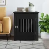 vidaXL Klatka dla psa w stylu meblowym czarna 64,5x80x71 cm Podgląd zdjęcia produktu 3