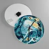 Wanduhr - Rund - Glasuhr - Abstraktion modern - 40x40cm - Produktbild-Vorschau 2