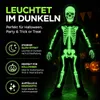 Skelett Kostüm Kinder – Halloween Kostüm leuchtet im Produktbild-Vorschau 2