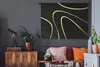 MuchoWow® Wandteppich Wandbehang Goldene Wellen auf Produktbild-Vorschau 5