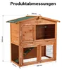 Wiltec 2-poziomowy domek dla gryzoni 871 x 547 x 1000 mm, Podgląd zdjęcia produktu 3