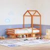 Dach für Kinderbett Wachsbraun 118x70x176,5cm Massivholz Produktbild-Vorschau 2
