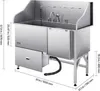 SucceBuy Hundewaschstation aus Edelstahl, 1550x790x1470 mm Produktbild-Vorschau 7