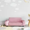 vidaXL Detská pohovka ružová 70x45x33 cm Velvet Náhľad obrázku produktu 2