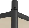 vidaXL Paviljoen, beige, 4x4 meter, 180 g/m² stof en staal Productafbeelding-voorbeeld 6