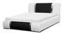Polsterbett Bett Doppelbett ZENO Kunstleder Weiss- Schwarz Produktbild-Vorschau 4