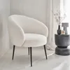 sweeek - Design-Rundsessel mit Bouclé-Bezug - Creme Produktbild-Vorschau 5