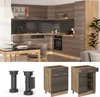 Küchenunterschrank Vicco R-Line Edelgrau 60 cm mit Produktbild-Vorschau 3