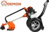 A wheeled petrol strimmer with the brand logo and text. Produktbild-Vorschau