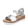 Rieker Damen-Sandalette Silber-Weiß, Farbe:multicolor, EU Produktbild-Vorschau 7