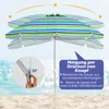 COSTWAY parasol plażowy 178 cm, parasol ogrodowy Podgląd zdjęcia produktu 5