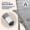 CASARIA® Set 4 Sedie da Giardino in Polyrattan Impilabili Anteprima dell’immagine prodotto 2
