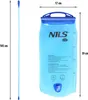 A hydration pack and its drinking tube are shown next to each other with dimensions indicated. Náhled obrázku produktu
