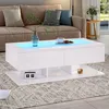 MODFU Table Basse - Table Basse Moderne Rectangulaire avec Voir les images du produit 3