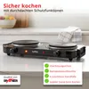 Grafner® Kochplatte doppelt 2000 Watt mit klappbaren Produktbild-Vorschau 6
