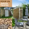Étagère extérieure pour bois de chauffage avec toit Voir les images du produit 5