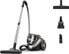 A beutellos vacuum cleaner with accessories on a white background. Produktbild-Vorschau